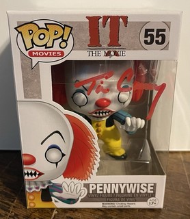 AUTÓGRAFO FIRMADO POR TIM CURRY IT FUNKO POP CERTIFICADO DE AUTENTICIDAD