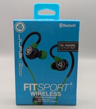 New JLab Audio Fit Sport 3.0 Bluetooth Enabled Wireless Earbuds Green/Black
