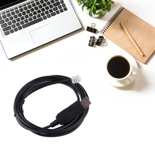 180CM USB to RJ12 RS232 Adapter Cable Virtual Serial Cord Fast Data Transfer - Picture 3 of 8