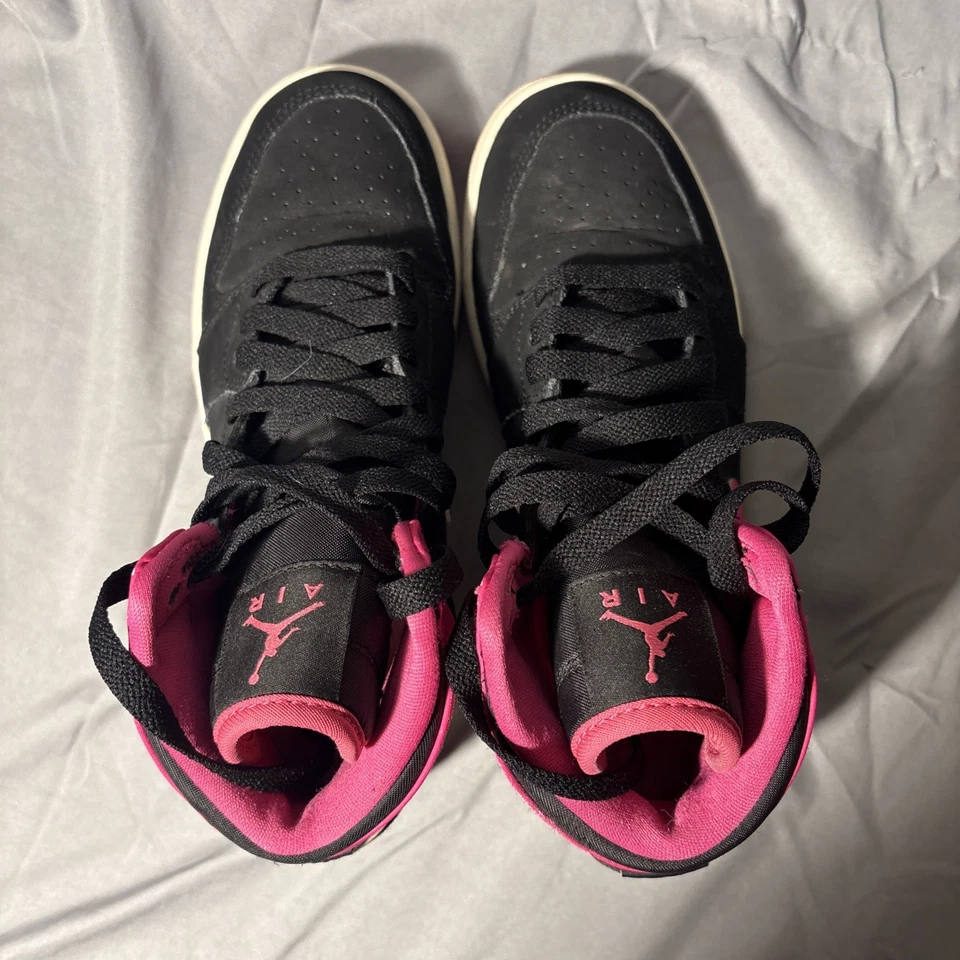 Nike Air Jordan 1 Retro Zapatillas Altas Negro Rosa Talla 5Y Foto 3 de 4