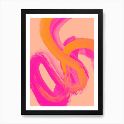 Farbstriche Nr. 14 Kunstdruck gerahmt Wandbild Poster Leinwanddruck Bild