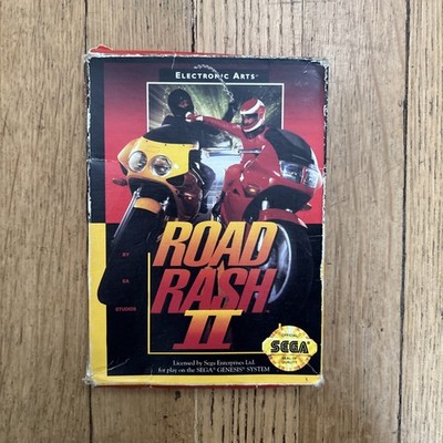 Road Rash II 2 Sega Genesis - CIB Complete w/ Manual CARDBOARD