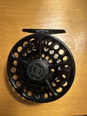 Ross Evolution 3 Fly Fishing Reel. Black. Made in USA.