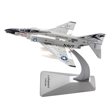1PCS 14cm Alloy US Navy F-4 Phantom II Fighter Model 1/144 Scale Display Decor