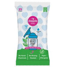 Breast Pump Wipes by Dapple Baby, Hypoallergenic Powered by Plants, Removes
