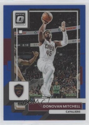 2022-23 Panini Donruss Optic Blue Prizm 9/49 Donovan Mitchell #72 0xk7