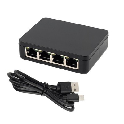1 to 4 Ways 1000Mbps RJ45 Splitter Connector Adapter LAN Ethernet Splitter