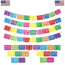 4 Pack Mexican Fiesta Party Banner Cinco De Mayo Decorations 60 Ft Plastic