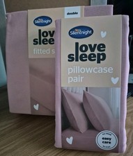 Silentnight Supersoft Blush Double Sheet And Matching Pillowcases BNIP