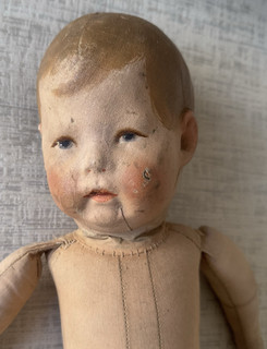 Early Vintage German Kathe Kruse 17" Cloth Doll