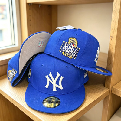 MLB New York Yankees Blue 2024 World Series 59Fitty Fitted Baseball Cap 7 1/4