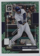 2022 Panini Donruss Optic Green Dragon Prizm /99 Miguel Cabrera #185 0p1q