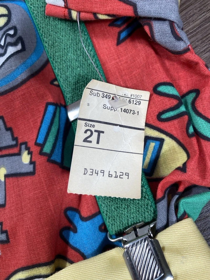 Conjunto de 3 piezas Happy Fella vintage años 80 90 nuevo con etiquetas niño pequeño talla 2t Foto 4 de 4