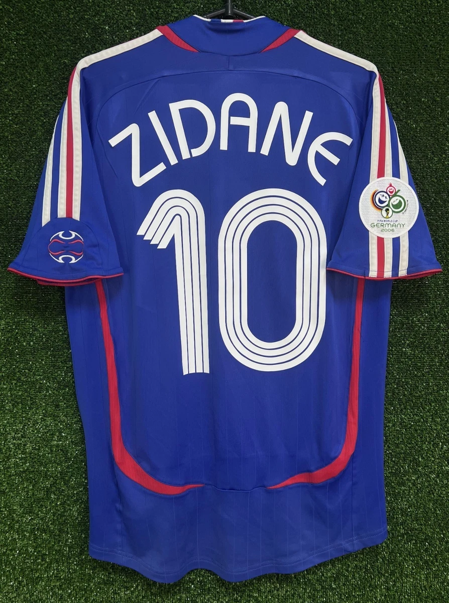 Flocage ZIDANE #10 FRANCE Coupe du monde 2006 FFF Extérieur