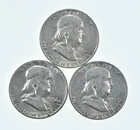 Higher Grade - 1958 1952-D 1952 Franklin Half Dollar 90% SIlver Lot *114