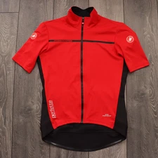 CASTELLI ROSSOCORSA WINDSTOPPER JERSEY BIKE CYCLING SHIRT RED CYCLING MENS XL