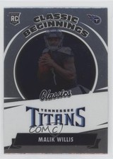 2022 Panini Classics Classic Beginnings Malik Willis #CB-3 08bc