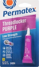 Permatex 24024 Low Strength Threadlocker Purple, 6 ml Tube