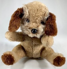 Knickerbocker Animals of Distinction Dog 2-Tone Brown Stuffed Animal Vintage EUC