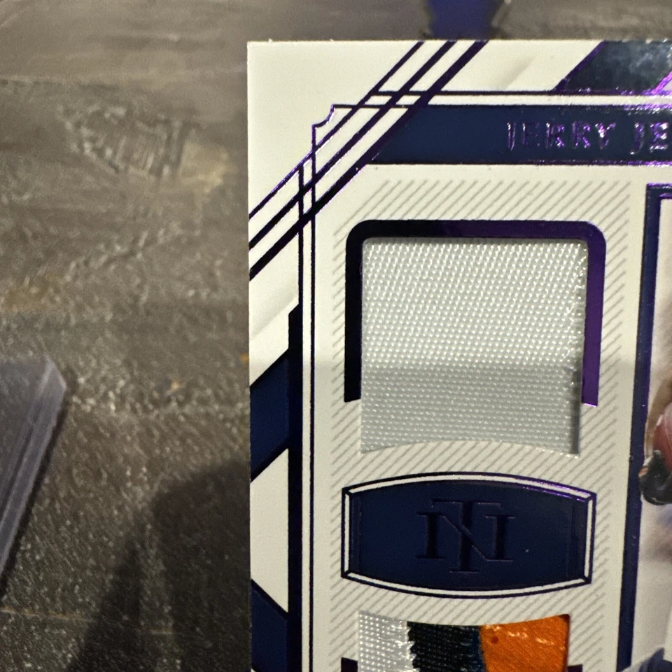 2020 Panini National Treasures - Rookie Dual Materials #RDM-JJ Jerry Jeudy /50  - Image 3 of 4