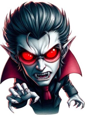 Bunte Halloween Gothic Vampir Wandkunst Schlafzimmer Kinderzimmer Vinyl Aufkleber Abziehbild