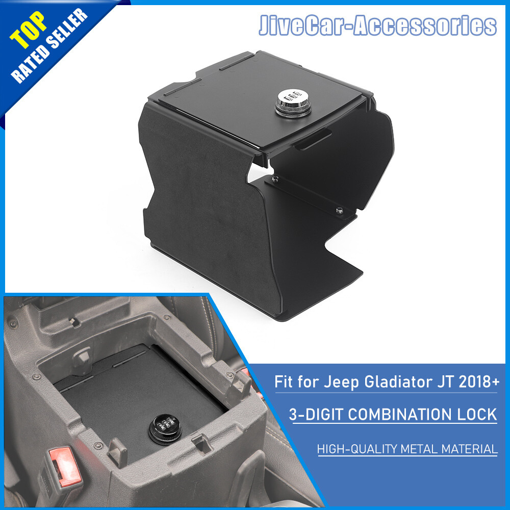 Security Safe Box Armrest Storage Password Lock For Jeep Wrangler