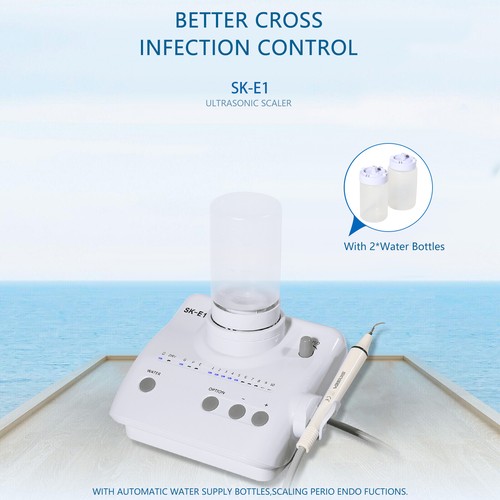 Dental Detachable Ultrasonic Piezo Scaler Handpiece Fit SKYSEA EMS 2*Bottles - Afbeelding 4 van 18