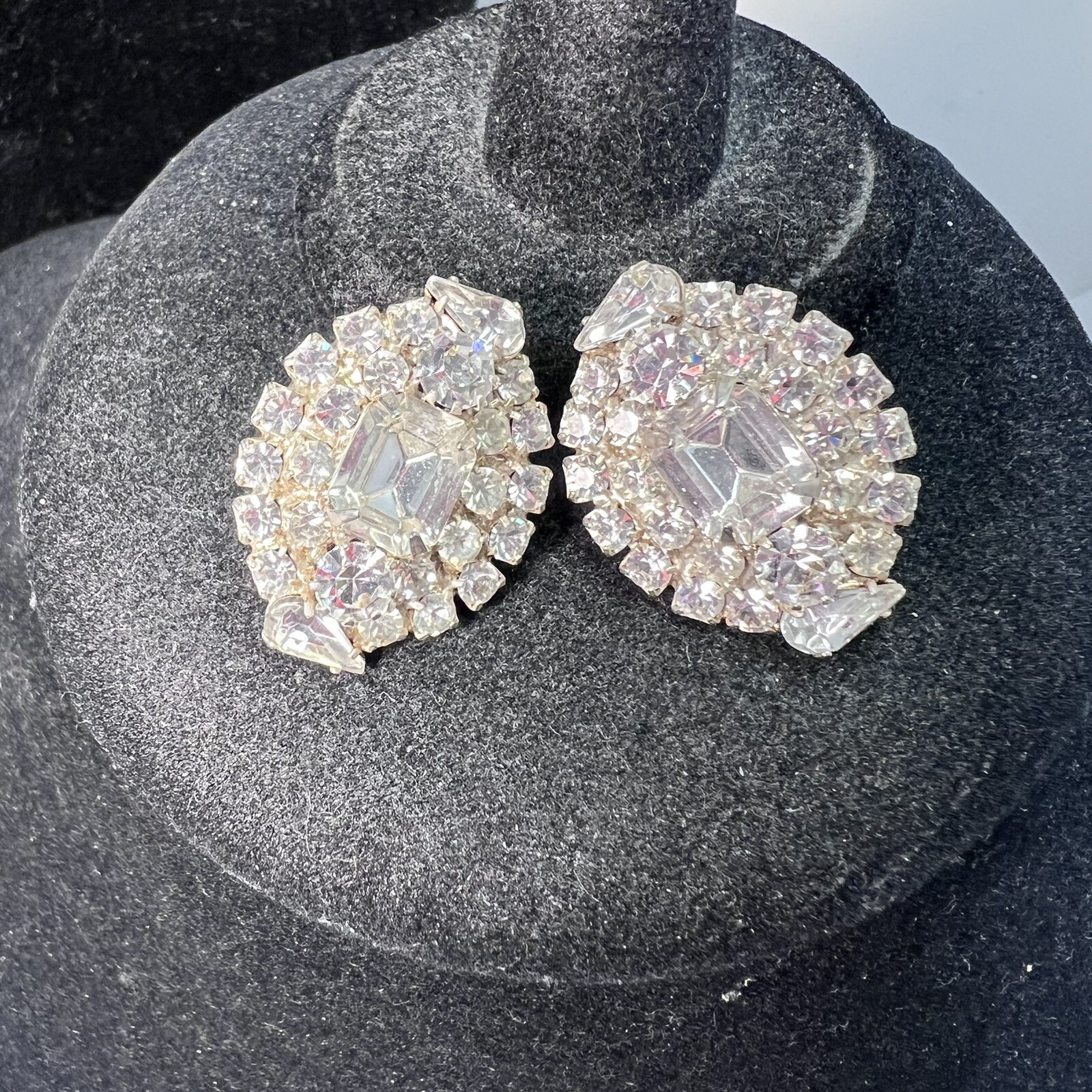 Dramatic Statement Clear Teardrop Multi Shape Rhi… - image 3