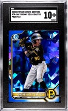 2022 Bowman Chrome Sapphire Edition #BCP-166 Yordany De Los Santos SGC 10
