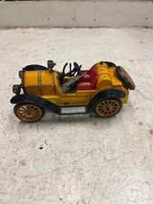 vtg antique 1913 Schuco 1225 Mercer 35J Yellow Mechanical Wind Toy