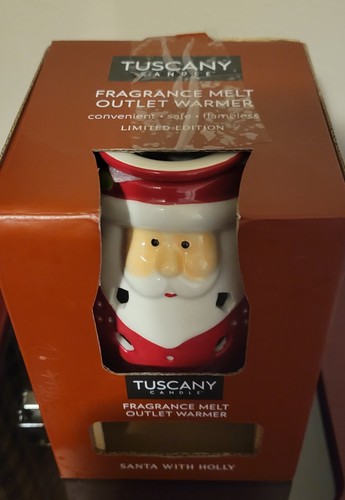 Tuscany Candle Fragrance Melt Outlet Warmer, Santa With Holly - Picture 2 of 4