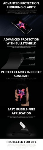 iPhone X / XS Bullet Shield Screen Protector Impact Shield Anti-Glare - Tech 21 - Picture 4 of 6