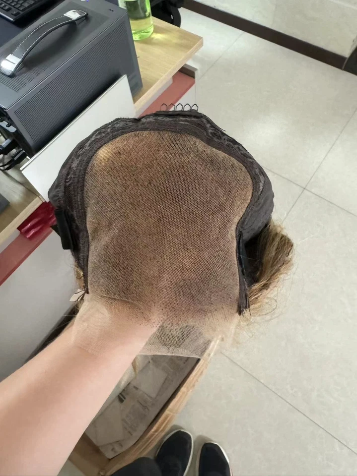 Peluca corta de cierre de encaje 4x4 pelucas de corte pixie para mujeres negras pelucas rizadas brasileñas Foto 4 de 4