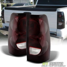 Red Smoked 2003-2006 Chevy Silverado Replacement Aftermarket Tail Lights Lamps