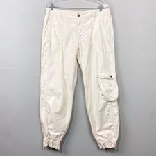 Vintage 90s Y2K London Jean Cargo Pants Utility Joggers Size 12 Baggy Minimalist