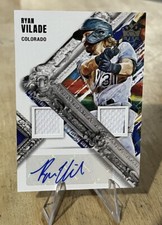 Ryan Vilade 2022 DK MATERIAL SIGNATURES ROOKIE AUTOGRAPH DUAL PATCH RC Colorado 