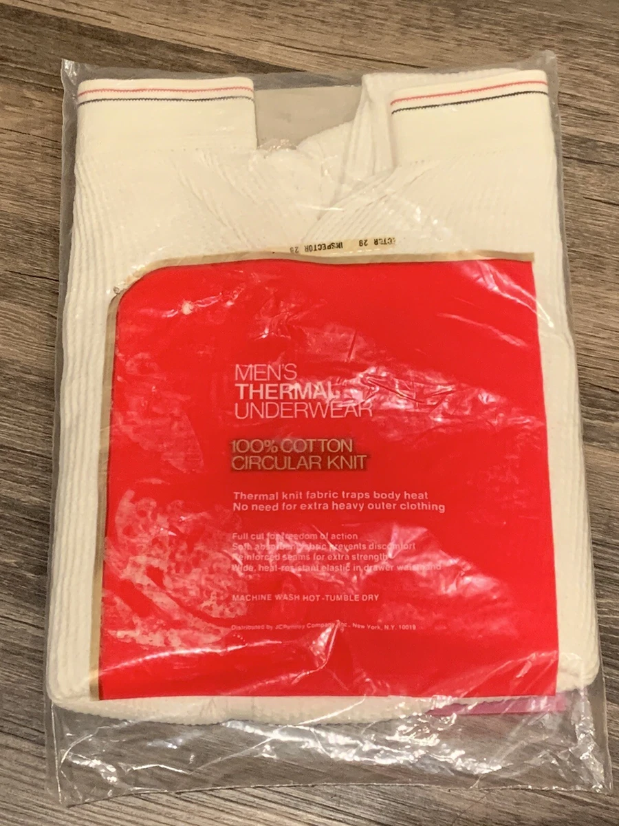 Vintage NOS JC Penneys Towncraft Mens Thermal Long John Underwear