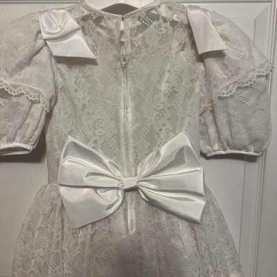 Robe De Communion Nicole Dorissa International – Blanche Avec Voile – Taille 6 – Style Dentelle élégant