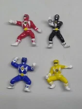 Four Mighty Morphin Power Rangers 1.5" Mini Figures (1994, Saban) HTF