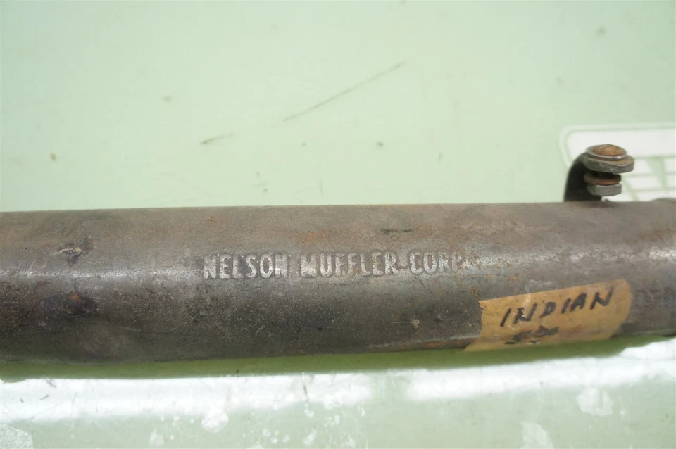 INDIAN SCOUT 741 NELSON SILENCIADOR TUBO DE ESCAPE FABRICANTE ORIGINAL *2464 Foto 2 de 4