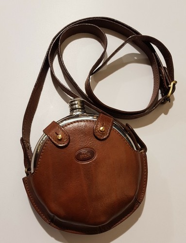 Fiaschetta Porta Liquori The Bridge Con Tracolla In Acciaio E cuoio | eBay