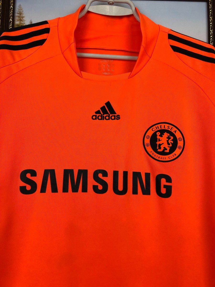 Chelsea Goalkeeper football shirt 2009 Soccer Adidas Jersey Orange