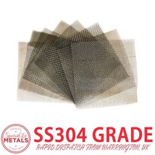 150mm Sq Stainless Woven Mesh | 15cm Sheet Size | Fine-Heavy Gauze Filter Mesh