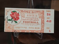 1953 ROSE BOWL COLLEGE FOOTBALL TICKET STUB USC VS WISCONSIN ORIGINAL 