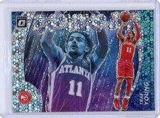 Trae Young 2020-21 Donruss Optic Raining 3's Fast Break #8 Atlanta Hawks