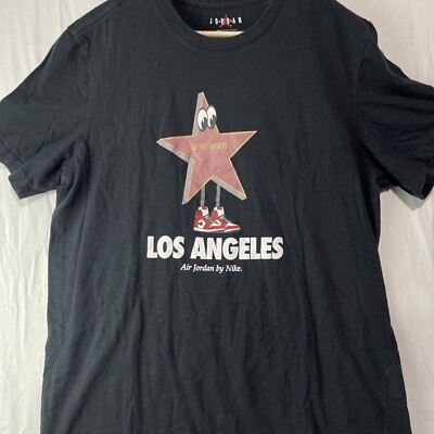 Air Jordan Shirt Mens Large Los Angeles Jordan Retro Chicago Streetwear  Black