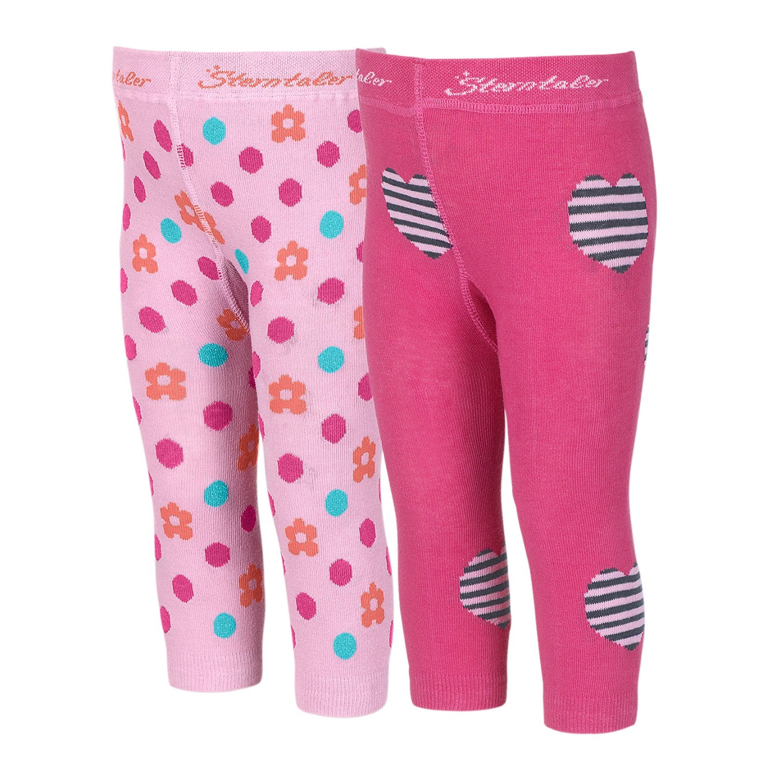 Leggings Sterntaler Con Gatti Per Bambina - Cotone Elasticizzato, Taglia 86, Grigio Melange - Foto 1