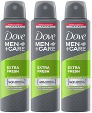 Desodorante antitranspirante en spray seco extra fresco DOVE Men+Care (paquete de 3)