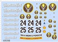 1/10 RC R/C Racer Porsche Sports Car Dashboard Markings Model Water Decal A4