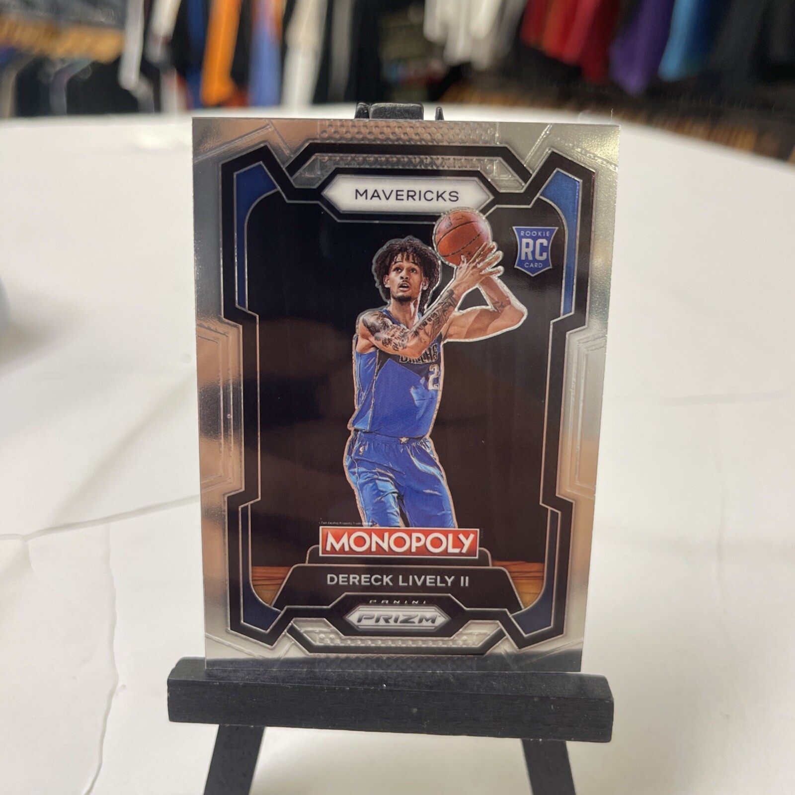 Dereck Lively II 2023-24 Panini Prizm Monopoly Base Prizm Rookie Card #24 RC